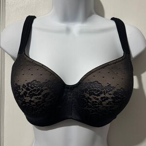 Black and Tan Lace Bra